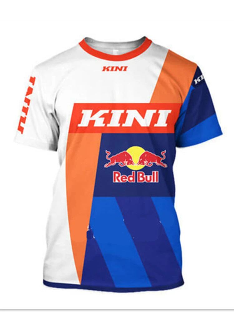 

Outdoor Motocross Mountain Bike Clothing Multiple Logos Comfortable Loose Men's Extreme Sports Short Sleeve 3D Printing T-Shirt