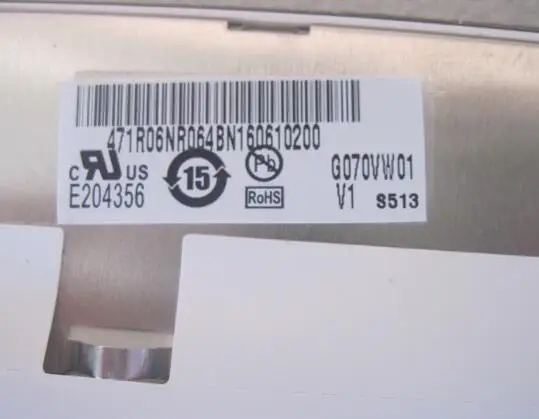 ЖК дисплей G070VW01 100% ОК оригинальный 7 дюймовый TFT V1 экран дюймов светодиодный LVDS