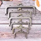 1 шт., бронзовая ручка для кошелька сделай сам, ручка для монет, металлическая застежка-замок, рамка, новая модная ручка 8,510,512,515161820 см