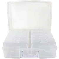 clear photo storage box picture keeper cases 16 boxes craft storage organizer