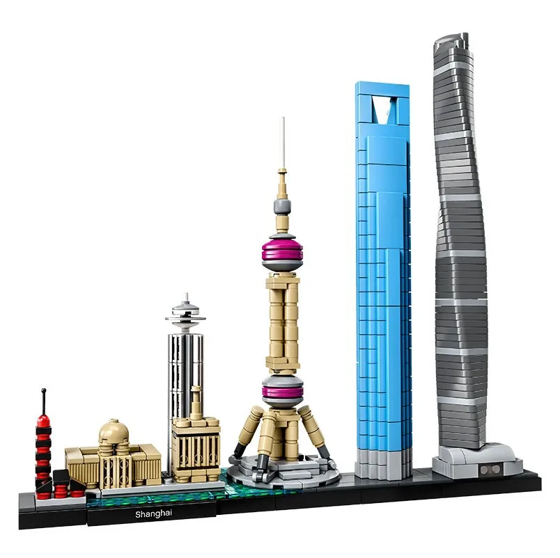 LEGO Architecture Series 21039 Skyline Шанхай строительные блоки игрушка | Игрушки и хобби