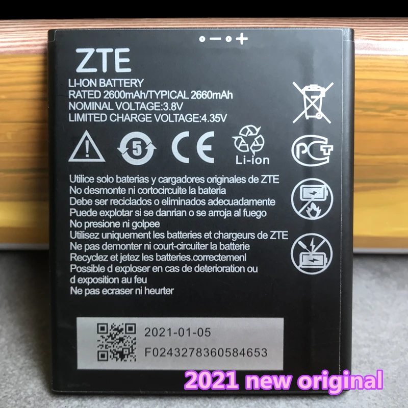 Аккумулятор 2660 мА ч Li3826T43P4h705949 для ZTE Blade A5 2019 / A3 2020 Smart мобильный телефон |