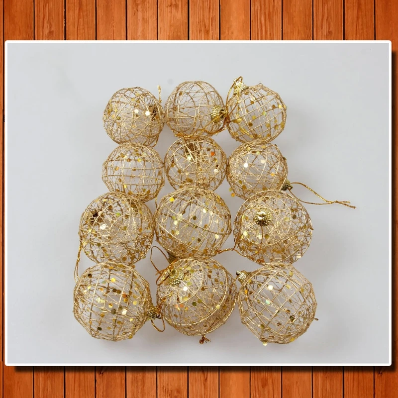 

Y1QB 6Pcs 5cm Christmas Balls Ornaments Xmas Tree Hanging Decoration Party Pendant