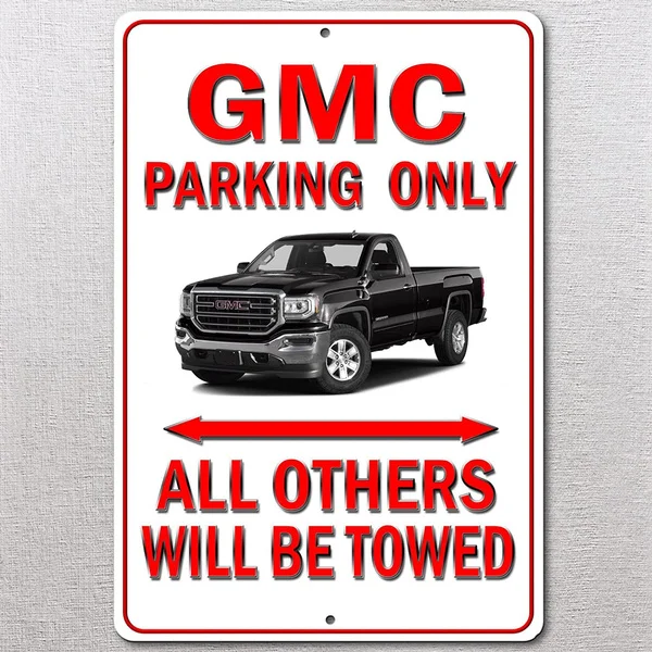 

GMC только для парковки автомобиля, винтажный металлический знак, металлический постер, металлический декор, настенная наклейка, настенный з...