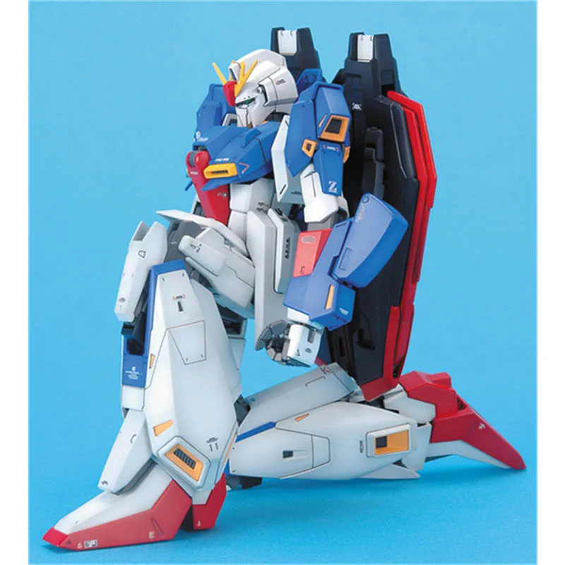 Оригинальный Bandai MG 1/100 MSZ 006 ZETA Z 2 0 с пусковой площадкой Gundam сборка экшн фигурок