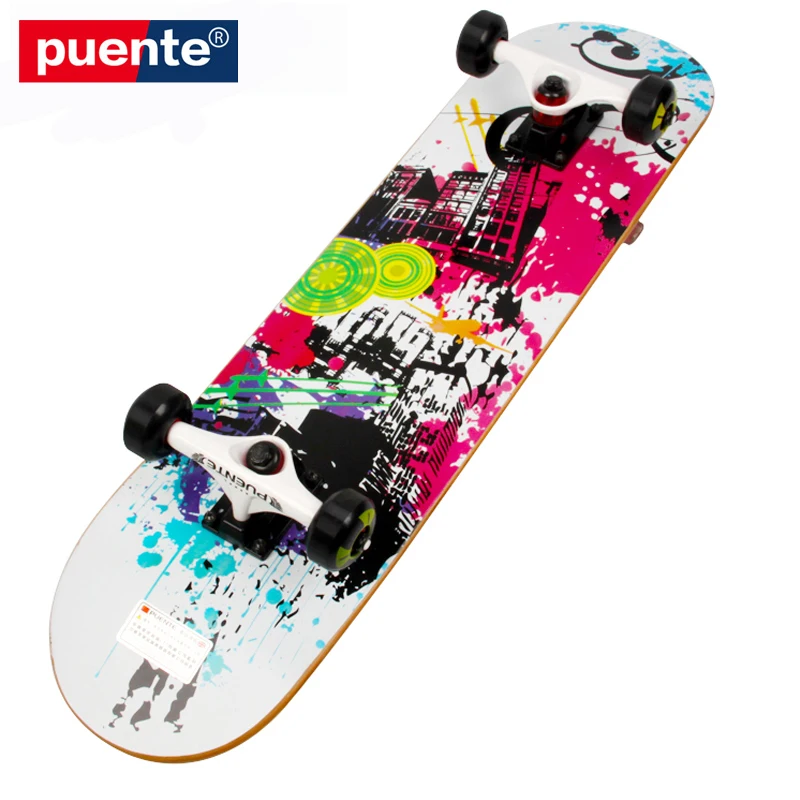 

Anime Design Skateboard Hardware Professional Aesthetic Maple Skateboard Double Rocker Skate Profesional Sports Equipment DK50SB