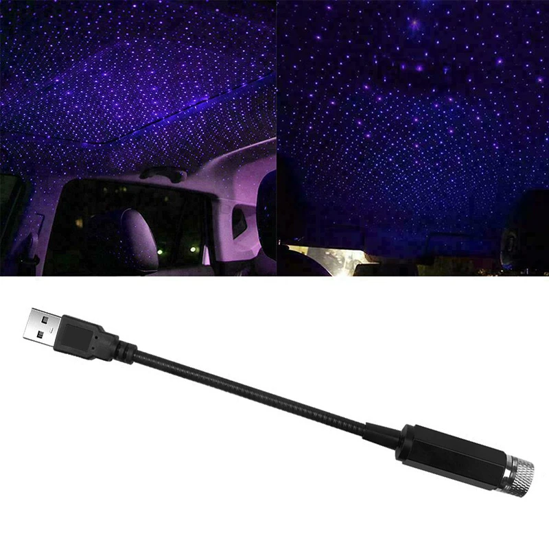 

Car Decorative Lamp Roof Star Light Romantic USB Night Light Atmosphere Lamp Home Ceiling Ambient Auto Car Decor Accessories