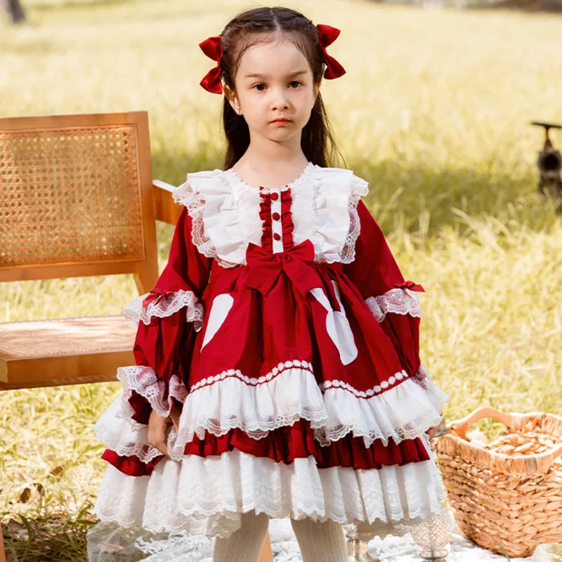 

Детская Милая одежда, детское разноцветное платье принцессы в стиле пэчворк, кружевное многослойное бальное платье, платья на день рождения