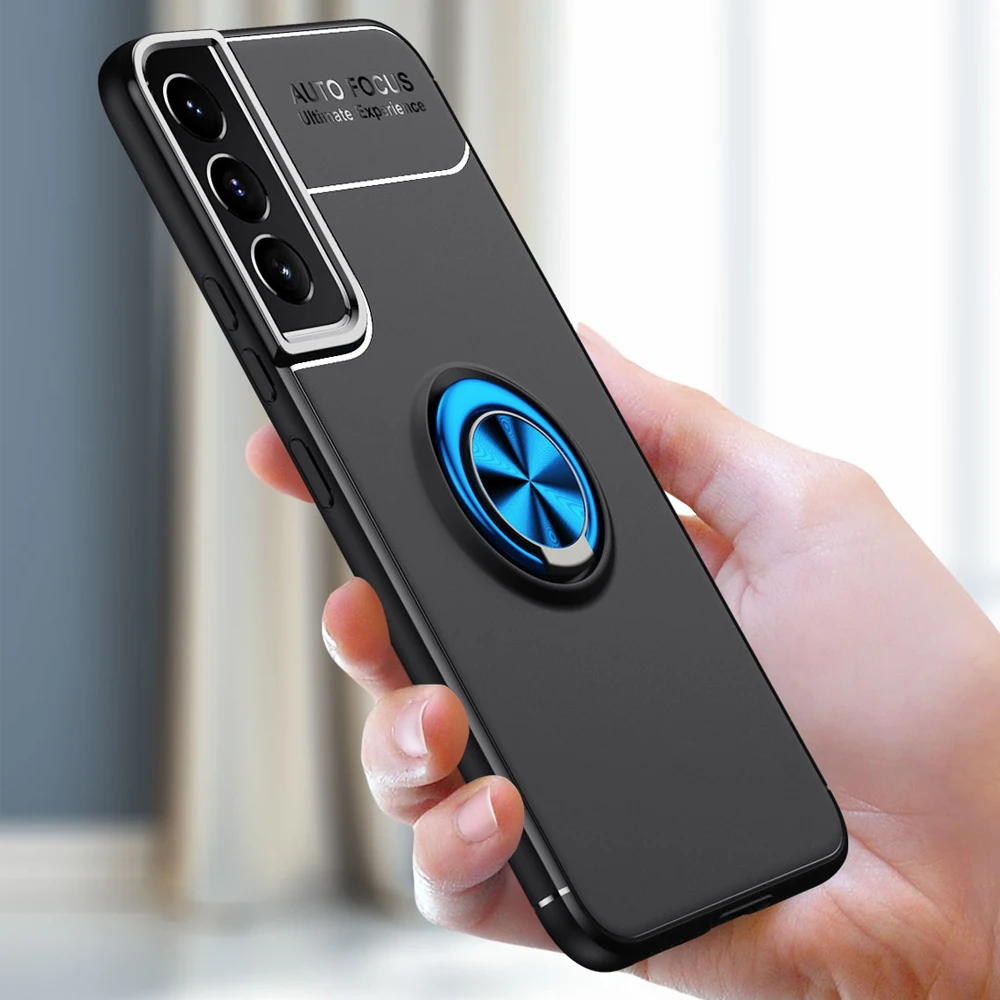 

Мягкий силиконовый чехол из ТПУ с кольцом на палец для Samsung Galaxy S22