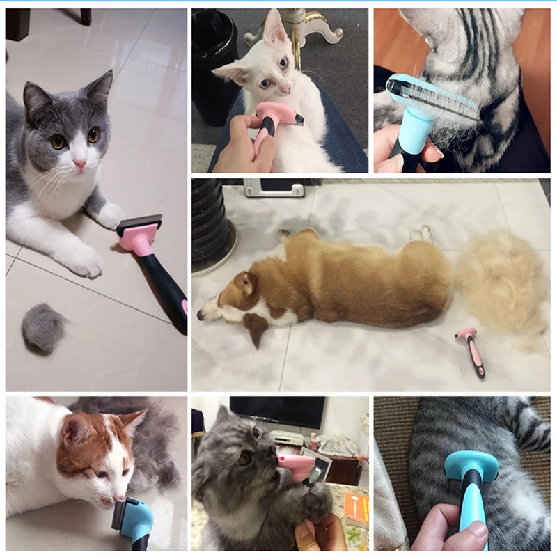 Расчески для собак и кошек инструменты груминга съемная машинка стрижки триммер