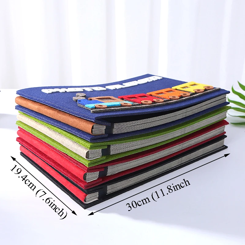 12 дюймов 40 страниц большой фотоальбом самоклеющиеся Дети Рост запись милый поезд