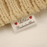cotton tags sewing labels personalized brand custom logo business name washable handmade love heart 30mm x 50mm md5200