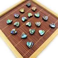 2pcs natural abalone shell bead pendant love heart shape horizontal hole diy necklace bracelet jewelry shell accessories gift