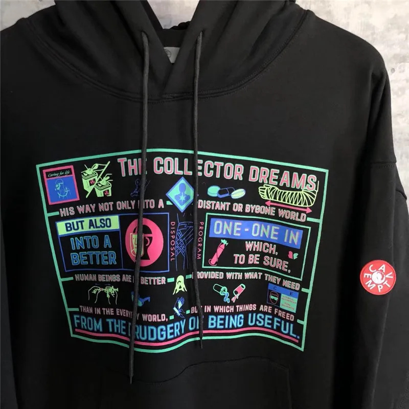 Толстовки с капюшоном c. E Cav Empt для мужчин и женщин, с вышивкой, из хлопка, в стиле хип-хоп, Свободный Повседневный пуловер, толстовки