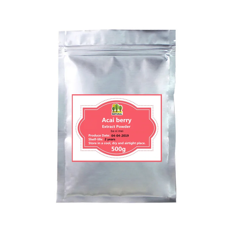 

50g-1000g,Wholesale Pure Acai Berry Extract Powder,Energy Boost,Strength Immunity Support,Ba Xi Mei,Free Shipping