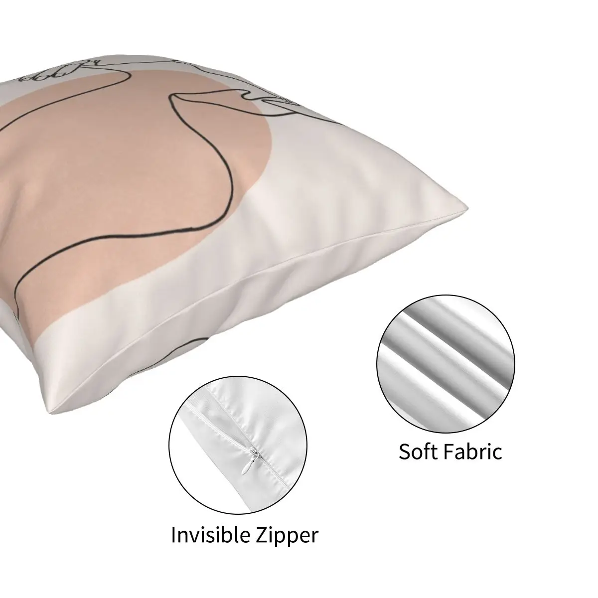 Абстрактное искусство стрейч искусственная ткань наволочка с принтом