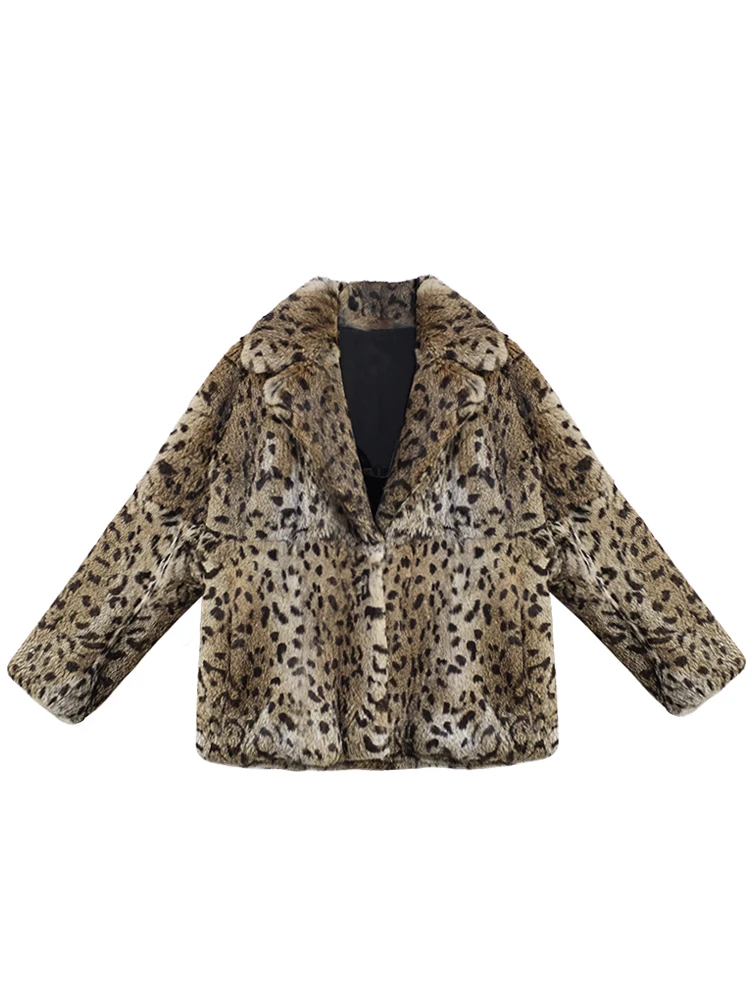 

65 см натуральный коричневый редкий кроличий мех, леопардовое пальто, верхняя одежда, парка, пальто, куртка, пончо, плюс натуральный мех, одеж...