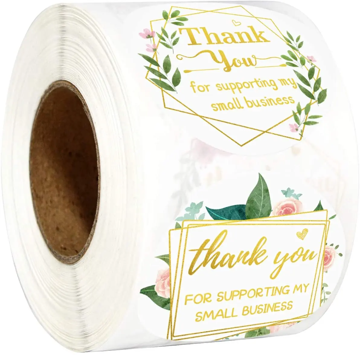

Thank You Adhesive Stickers 500Pcs/roll For Gift Sealing Labels Package Stickers Decorations Envelope 1.5 inch Stickers For Shop