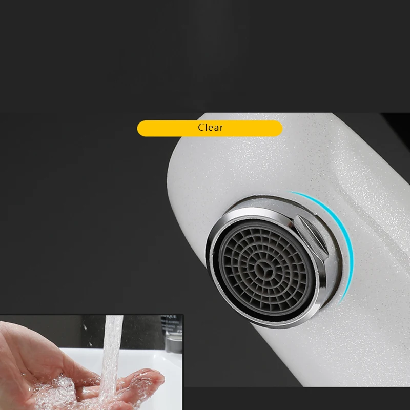 Белый стильный элегантный смеситель для ванной комнаты раковины кран воды с