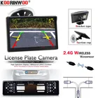 Камера заднего вида Koorinwoo, универсальный монитор с экраном 5 дюймов HD и широкоугольной разрешение на парковку