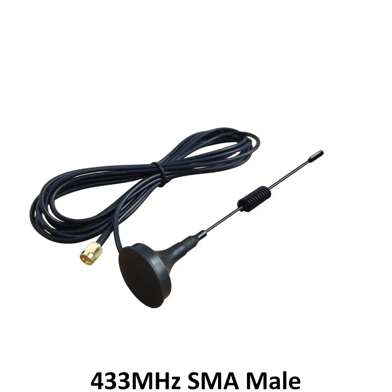 Антенна 433 МГц 5 дБи 2 шт. антенна GSM SMA Штекер с магнитным основанием бустер