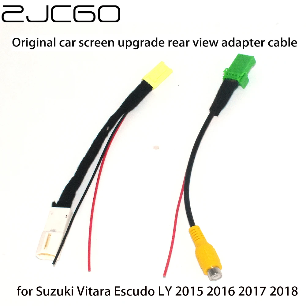 

Car Rear View Backup Reverse Camera Adapter RCA Cable for Suzuki Vitara Escudo LY 2015~2018 Original Factory Screen Video Input