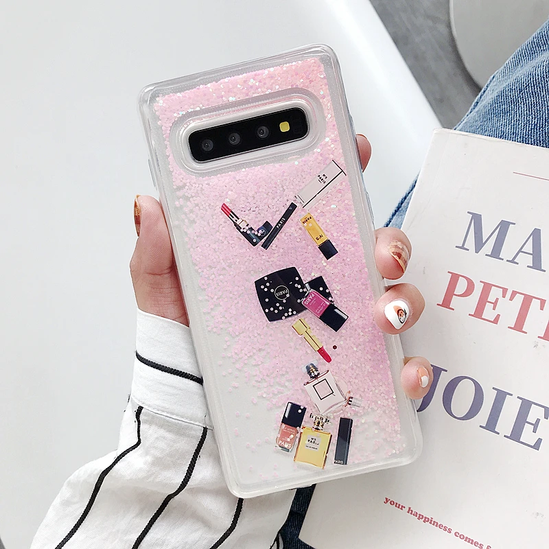 Чехол с сыпучим песком для Samsung Galaxy S8 S9 S10 plus Note 9 8 | Мобильные телефоны и аксессуары