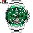 Часы наручные XFCS Мужские механические, брендовые автоматические водонепроницаемые из нержавеющей стали с турбийоном