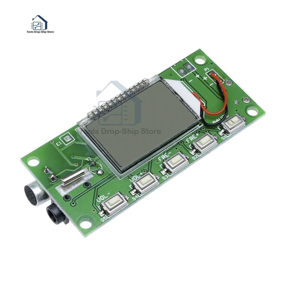 Модульный FM-передатчик постоянного тока 3В-5 в DSP PLL 87-108 МГц стерео Цифровая