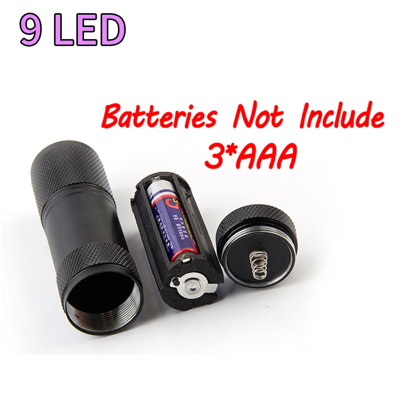 Wifreo 9/21 LEDs Fly Tying UV Curing Lamp Torch / Flashlight for Fly Fishing Flies Epoxy Curing Finish Tool Fly Tying Tools