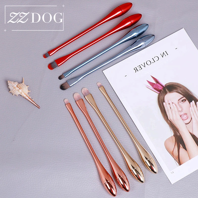 

ZZDOG 1Pcs Professional Cosmetics Tools Natural Hair Eye Shadow Lip Makeup Brushes Slim-Waist Design Long Handle Beauty Brush