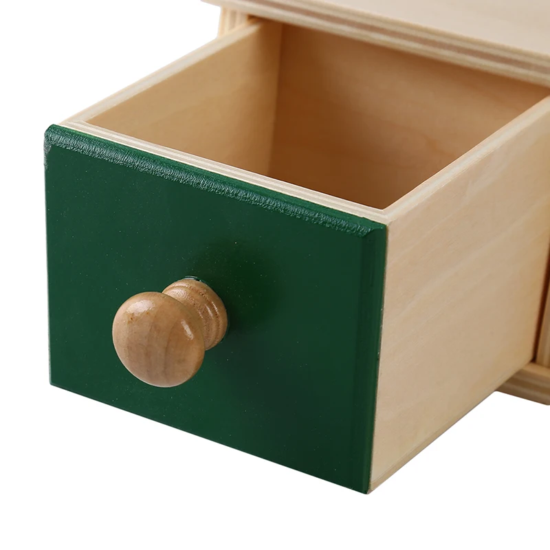 Игрушка Монтессори для детей сенсорная коробка с монетами в коробке деревянные