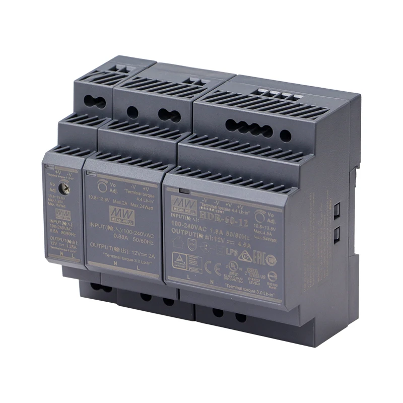 Бренд Mean Well представляет HDR Series 5V 12V 15V 24V 48V минвэл 15Вт 30 Вт 60 100 150 DC ультра тонкий