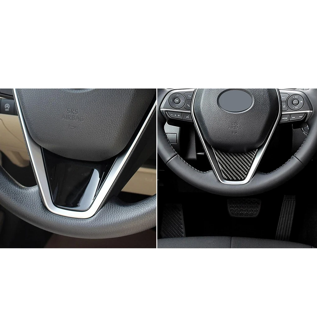 

Замена для Toyota Camry 2018-2019, автомобильная наклейка на руль, украшения из углеродного волокна, отделка