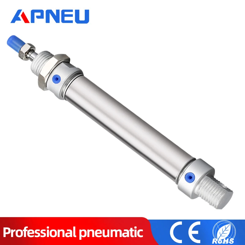

Free shipping stainless steel MA type 16 20 32 40 mm Bore 25 50 75 100 125 150 175 200 250 300 mm stroke pneumatic cylinder