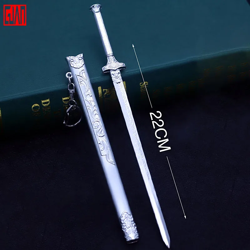 

Alloy Sword Toy Model Animation Magic Road Surrounding Chen Qingling Xiaoxingdust Frost Huajian Dust-proof Sword Weapon