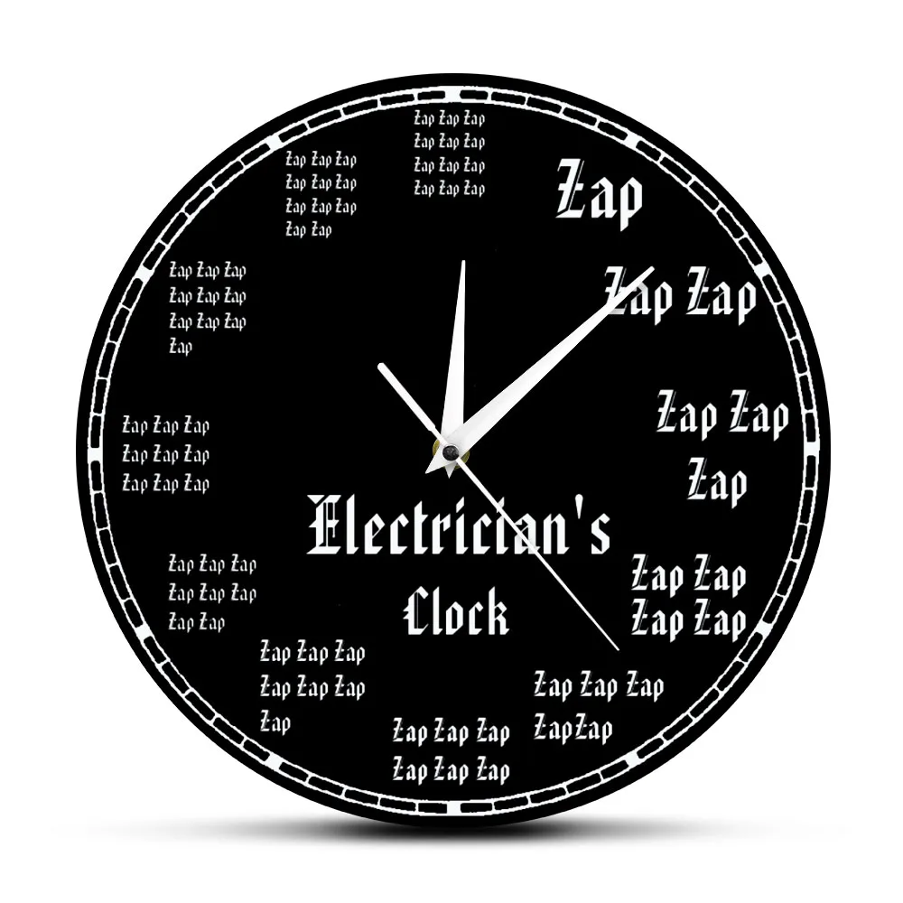 Часы электрика профессии современные настенные часы Zap молния настенное