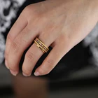 4 шт.компл. классическое кольцо для женщин, модное ювелирное изделие золотого цвета, Круглый браслет, вечная любовь, Подарочные Кольца