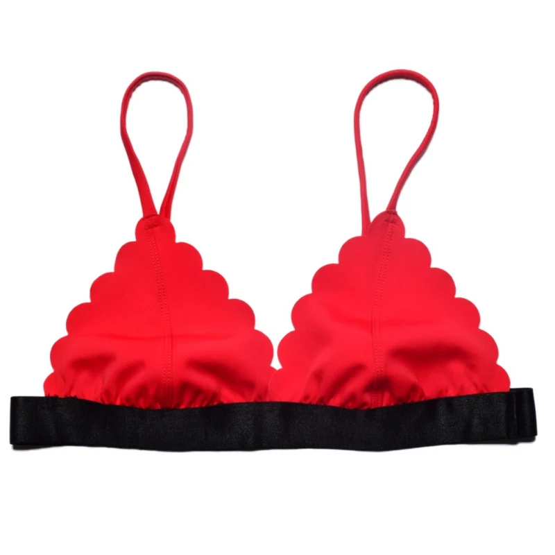 Женский новый комплект из двух предметов с треугольным вырезом и низкой талией