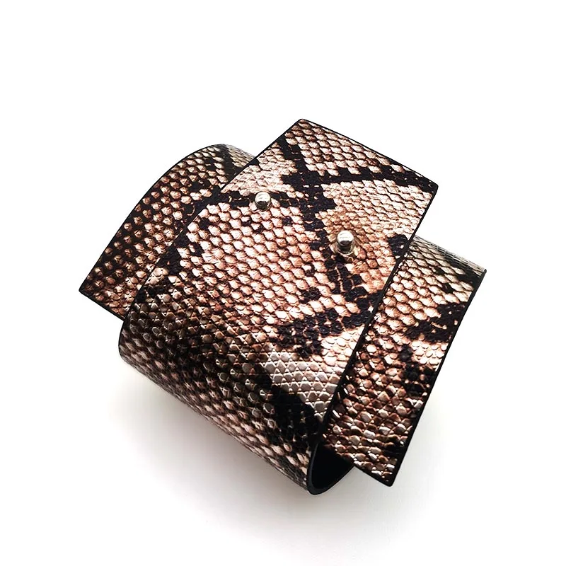 TOTABC трещины змеиная кожа браслет для женщин ювелирные изделия Модный