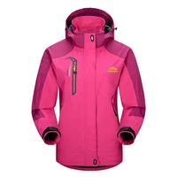 outdoor hiking jackets waterproof windproof raincoat sportswear traveling cycling sports detachable hooded coat for women