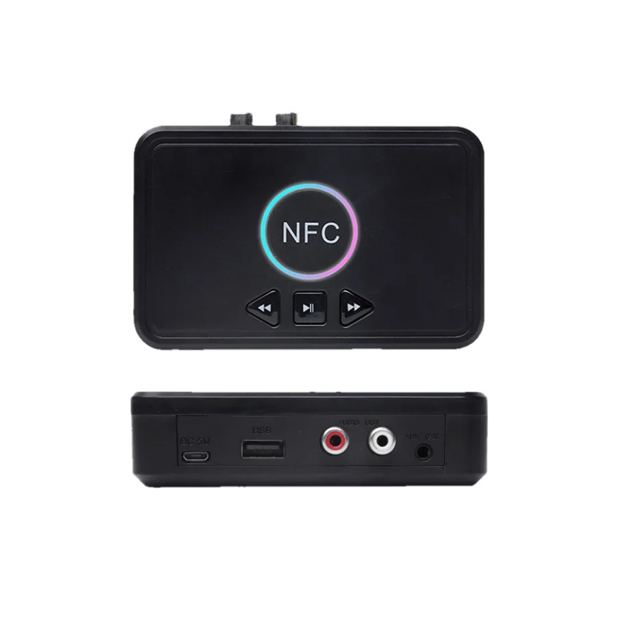 Приемник с синими зубьями NFC 5 0 A2DP AUX 3 мм RCA разъем USB Смарт-воспроизведение стерео
