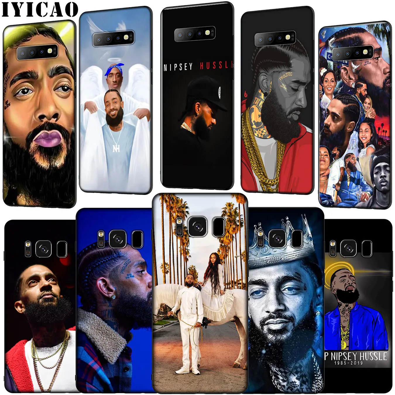 Чехол для телефона nipley Hussle мягкий силиконовый чехол Samsung Galaxy S20 Ultra S10 Lite S9 S8 Plus S6 S7