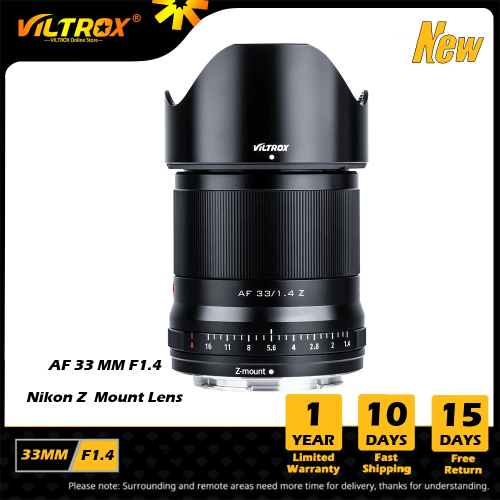 Obektiv Viltrox 33 Mm F1 4 S Avtofokusom Obektiv S Bolshoj Diafragmoj Obektiv Dlya Fotoapparata Nikon Z Mount Lesn Z6 Z7 Ii Z50 Elektronika Aliekspress