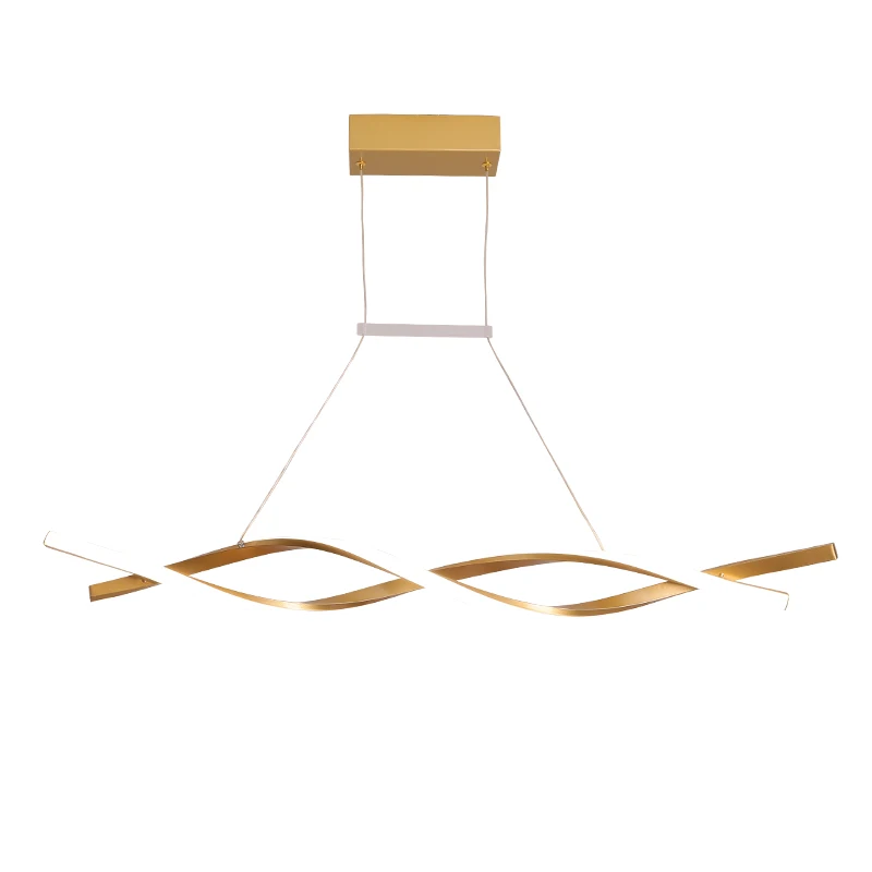 

LICAN Modern Pendant Light Suspension Lighting Aluminum Wave Avize Lustre Pendant Lamp for Kitchen Bar for Dining Room Office 1