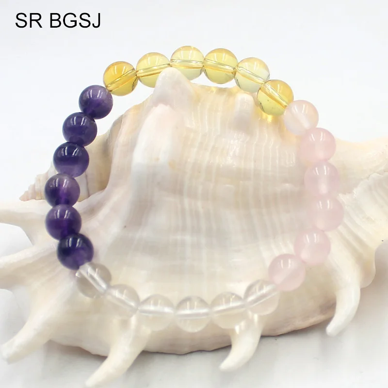 Free Shipping 8MM Valentine's Day Gift Natural Semi Precious Stone Round Beads Women Elegant Stretch Bracelet | Украшения и