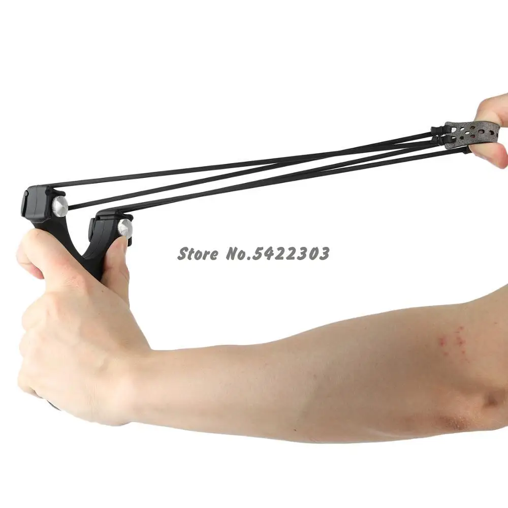 

Powerful Slingshot Binding Card Ball Rubber Shot Target Aimed Catapult Sling Shot With Round Flat Rubber Band Outdoor Tools