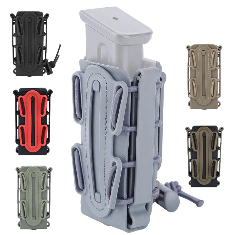

New 9mm Molle Pistol Military Magazine Pouch Holster with Belt Clip Shell Hunting Shooting Rifle Fastmag Pouches
