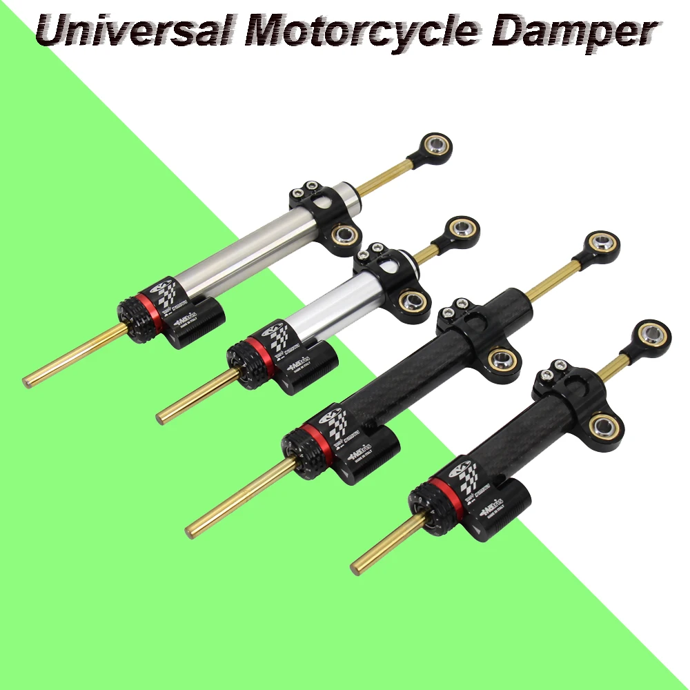 

345mm 255mm Universal Motorcycle Adjustable Steering Damper Stabilizer For Yamaha MT10 MT-07 MT09 ZX6R YZF R6 CBR650R CB1000R