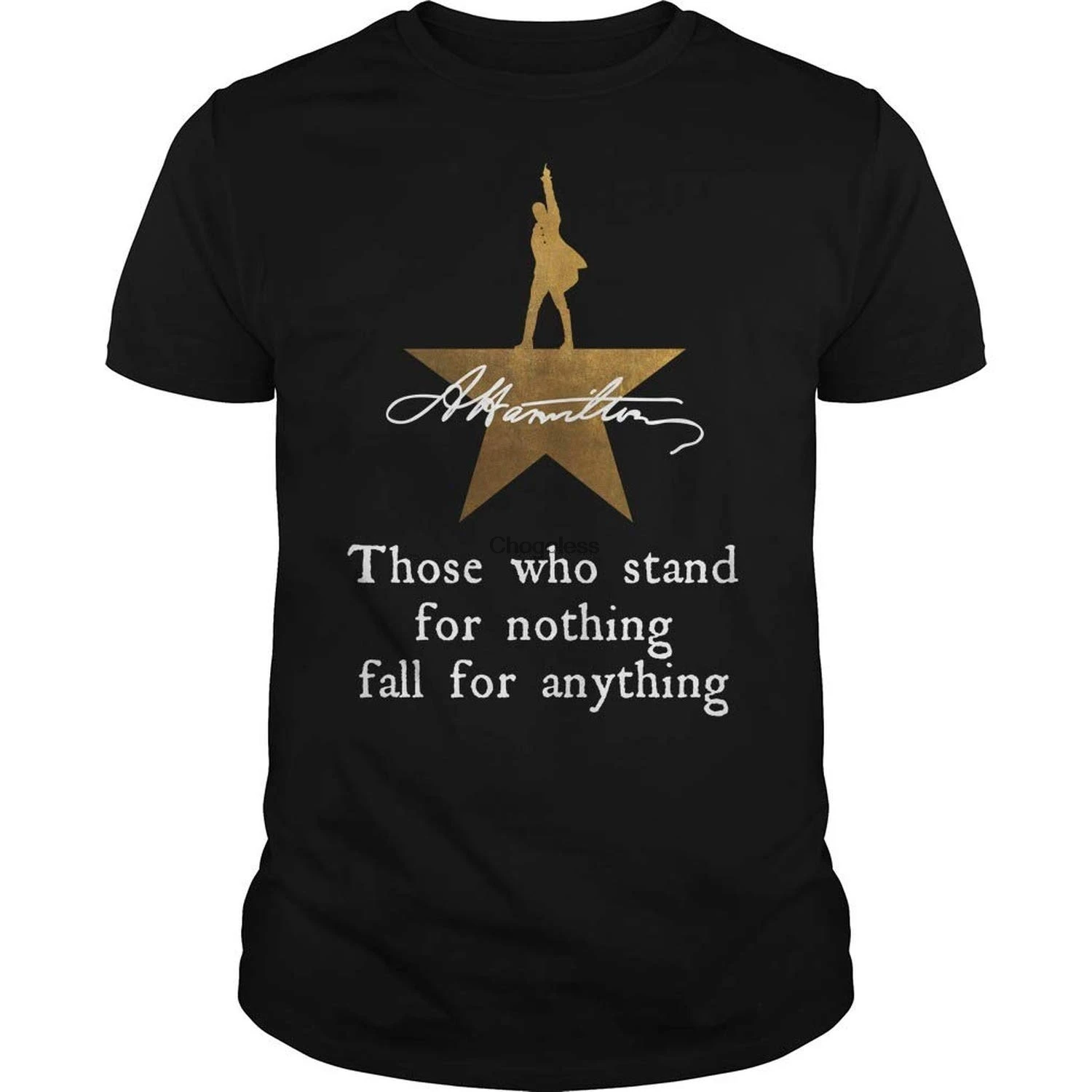 

Thosewho Standfor Nothing Fallfor Anything Tshirt DM t-Shirt Sudadera con capucha para hombres mujeres negro